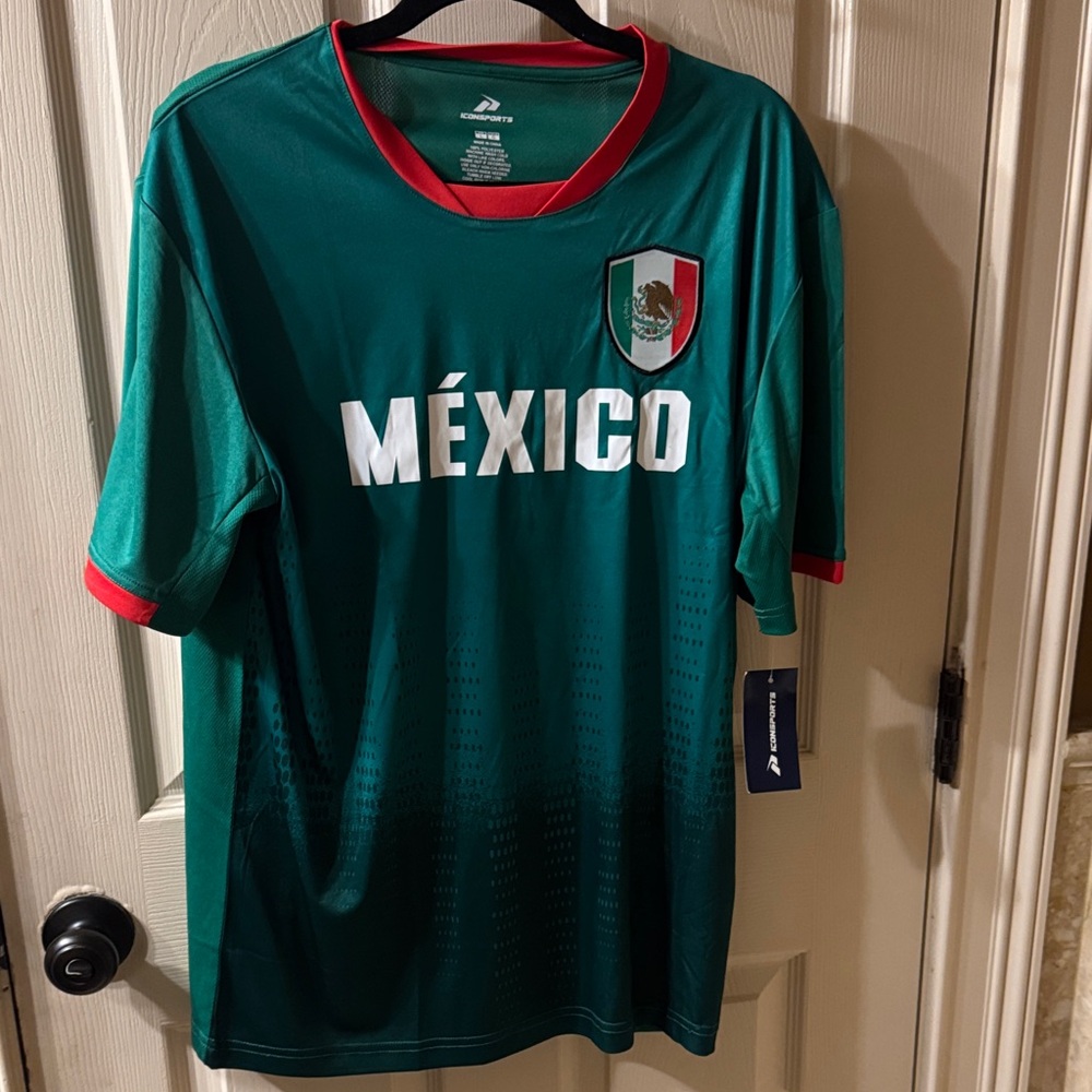 Mexico Green National Team Jersey with Red Trim